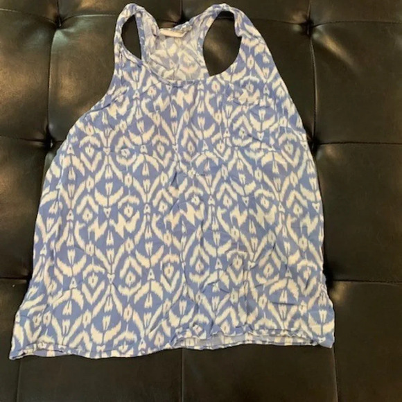 Kenar blue sleeveless tank blouse M - Picture 3 of 5